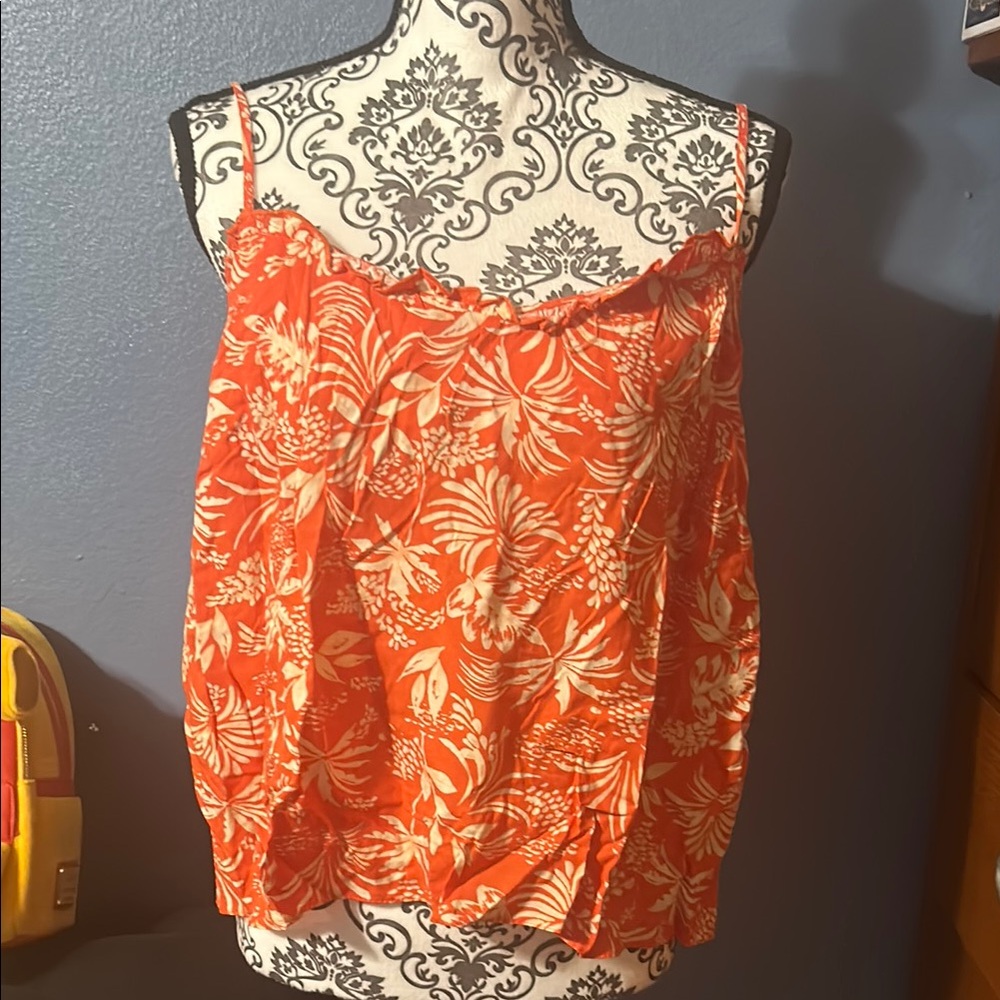 Floral Orange Women's Top